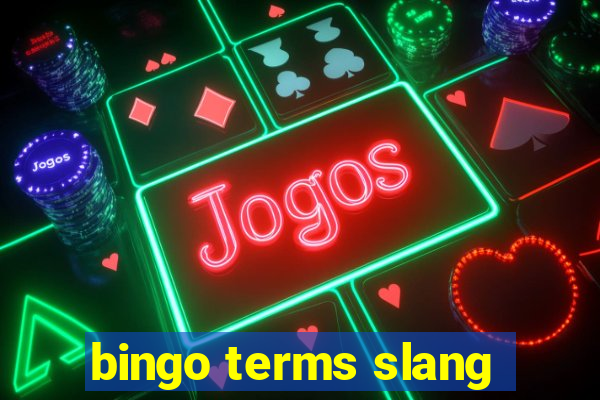 bingo terms slang