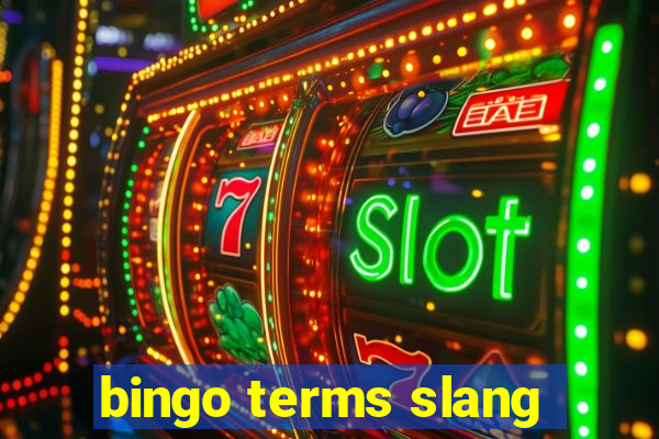 bingo terms slang