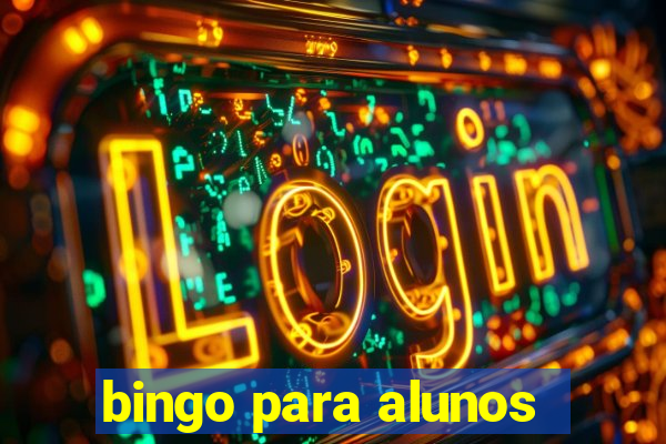 bingo para alunos